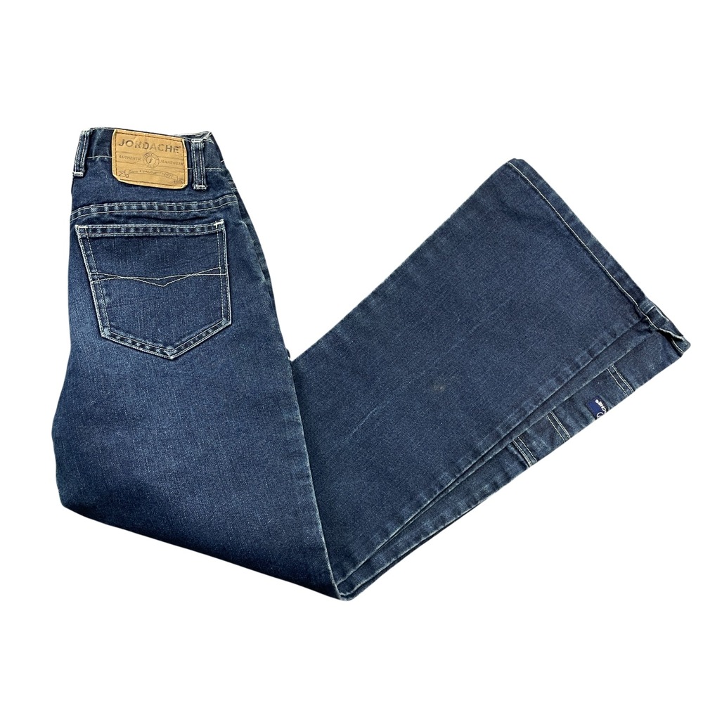 Jordache Vintage Button Fly Jeans Pocket on Bottom of Leg (READ)‎